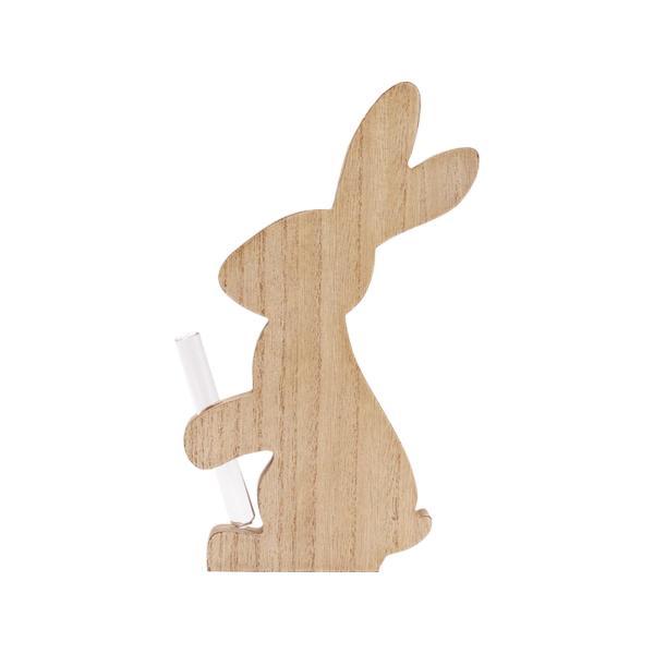 説明:イースターのウサギの形: イースターの木製の花瓶は.シンプルでモダンなスタイリッシュな彫刻の質感のディテールが鮮やかで生き生きとしており.あなたの生活に美しい芸術を加えます.[個性的で丁寧]花器は細身で長い枝やドライフラワーに向いてい...