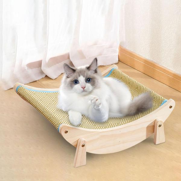 ハンギングベッド 猫用 洗えるクッション付き ふわふわ もふもふ