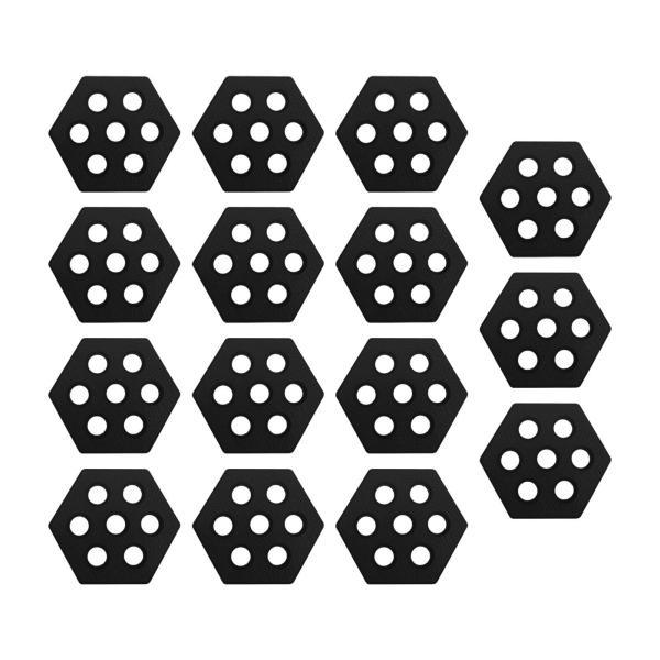 15x 六角形サーフボードトラクションパッドデッキパッドサーフィン