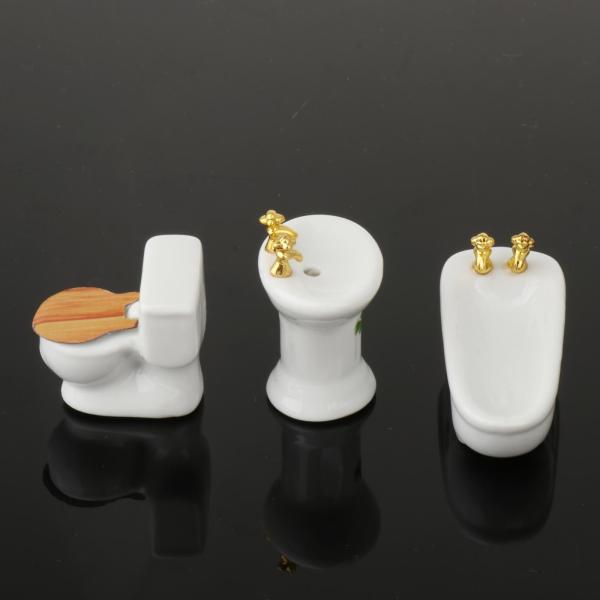 ドールハウス バスルームアクセサリー 磁器ドールハウス ミニチュア家具 おもちゃ
