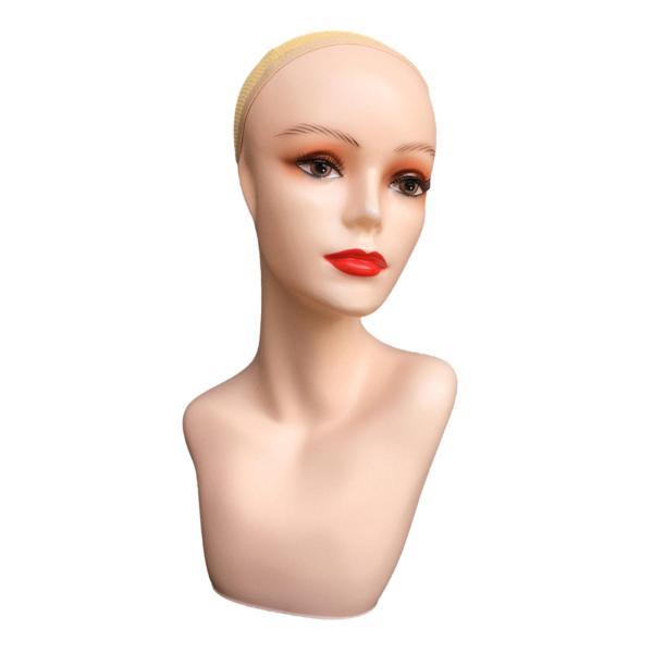 女性マネキンヘッドメイク多機能ウィッグディスプレイスタンドネックレスウィッグ表示作成スタイリングキャップスカーフサロン