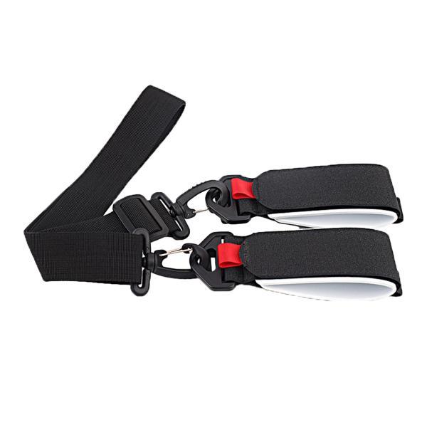 説明:[耐久性のある素材]スキーポールキャリアストラップは高品質のナイロン素材で作られており.耐摩耗性があり.丈夫で耐久性があります.[ポータブル＆軽量]コンパクトで軽量なデザインなので.使用しないときは丸めてコートのポケットやバッグに入れ...