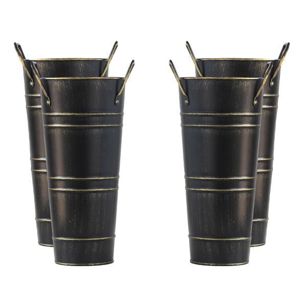 説明:[高品質素材]: フラワーバケツは高品質の鉄板で作られており.頑丈で耐久性があり.長期間使用できます.[ヴィンテージスタイル]: このメタルフラワーポットを使用すると.家の装飾に素朴な雰囲気をもたらすヴィンテージフラワーアレンジメント...