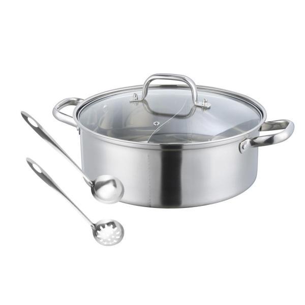 説明:[分割]: このユニークな蓋付きステンレス製しゃぶしゃぶ鍋は.さまざまな味の好みに対応するためにデュアルフレーバーセクションで設計されています.[耐久性]:ホットポット調理器具は高品質のステンレス鋼素材で作られており.耐久性.耐摩耗性...