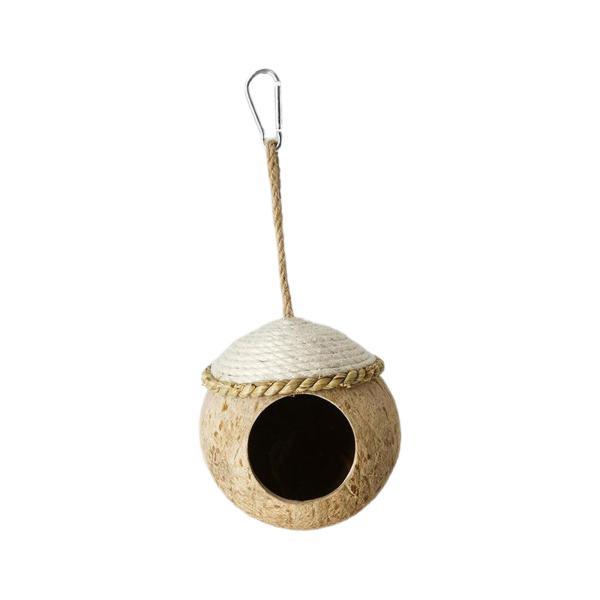 説明:[耐久性のある素材]:鳥の巣はココナッツの殻でできており.自然な外観で.しっかりと織られており.脱落しにくいです.[ココナッツシェルバードネスト]:ネスト巣箱屋外吊り下げ巣箱は.家.庭.パティオ.バー.カフェなどの素晴らしい装飾です....