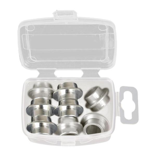 仕様:材質: アルミニウム合金サイズチャート:長さ 1.022cm/0.40インチ内径0.8cm/0.31インチパッケージに含まれるもの:インラインスケートベアリングスペーサー1箱(インラインスケートベアリングスペーサー8個)...