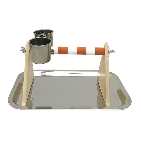 説明:素材: 無垢材とステンレススチールで作られたこの鳥用オウムプレイスタンドは.長持ちし.錆びにくいです.デザイン:木製の鳥の遊びスタンドは登りの訓練のために設計されており.運動しながらオウムの興味を引き付け.交流することができます.特徴...