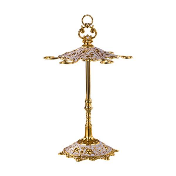 仕様:材質: 亜鉛合金サイズチャート:35cmx23cmx16cm/13.78インチx9.06インチx6.30インチパッケージに含まれるもの:卓上脚付きグラス収納ラック1個...