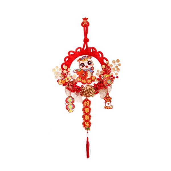 中国の旧正月飾り 2025 旧正月リース パーティー用品 リース 春節 壁