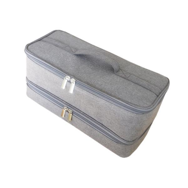 説明:[トラベルサイズ]: ヘアドライヤーバッグの長さは約36cm.幅15cm.高さ18cm.軽量で持ち運びと使用が簡単です[二層収納]: 二層ヘアドライヤートラベルケース.大容量.ヘアドライヤー.ヘアドライヤー.アクセサリーを収納可能.ダ...