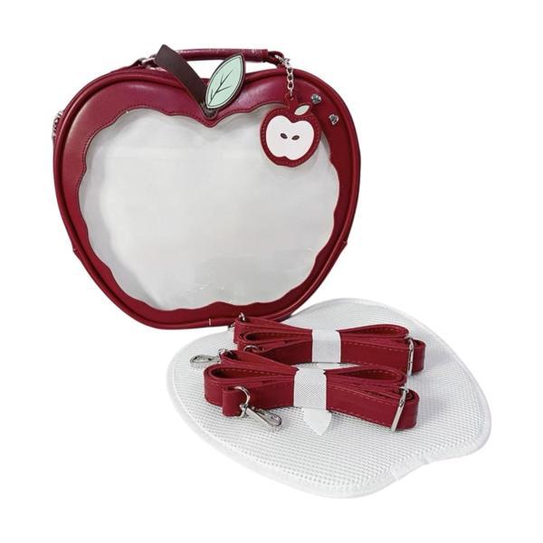 かわいいリンゴ型バッグ バックパック スクールバッグ ショッピング