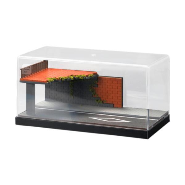 1/64スケール カーモデル 駐車シーン 道路背景ボード ジオラマ背景