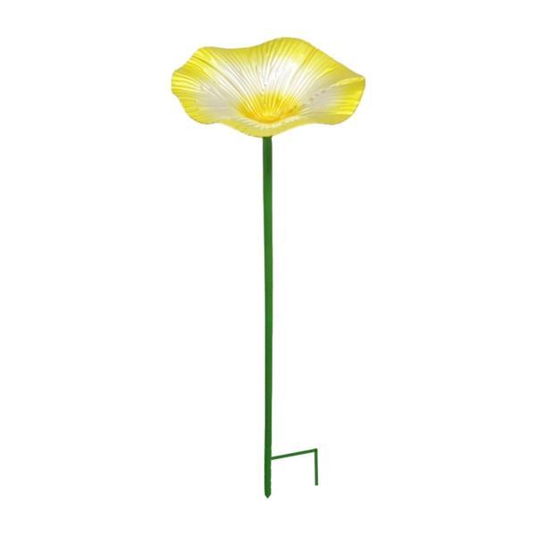 説明:[多用途]: このバードバススタンドは屋外の庭の芝生??に置くことができ.鳥を引き付けるために水や食べ物を入れることができます. [プレミアム素材]: 鉄で作られたこの花の形の鳥の餌箱は.天候に耐えるように作られており.庭や芝生に洗練...