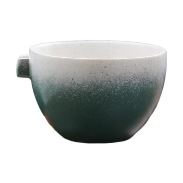 注ぎ口付き抹茶碗、手作りの日本茶カップ、家族向けの350mlの伝統的な
