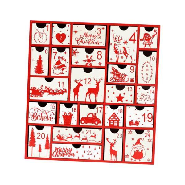 クリスマス カウントダウン アドベントカレンダー 25日ポケット 壁掛け