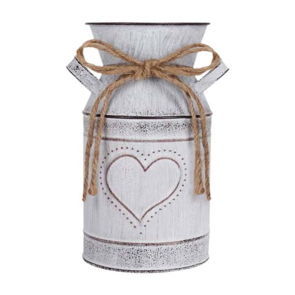 説明:[魅力的なデザイン]: ハート型の模様が魅力的なヴィンテージデザインのアイアン製花瓶は.ご自宅のインテリアに彩りを添え.リビングルーム.バルコニー.庭などに最適です.結婚式やパーティーの卓上のセンターピースとしても最適です. [多用途...