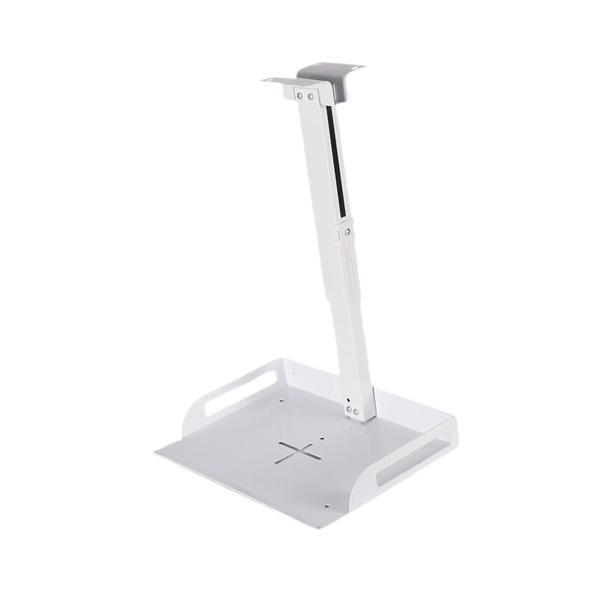 プロジェクター/カメラ用トレイ付き天井マウント 高さ43〜65cm調節可能 アイアン製 リビングルーム ホームビデオ会議用 多用途