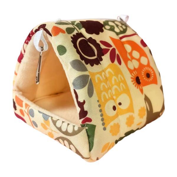 説明:[多用途]このハンギングハンモックは.インコ.フクロモモンガ.モルモット.ハリネズミ.ムササビ.シマリスなどの小型・中型ペットに最適です. [居心地が良い]冬用の暖かい鳥の巣は.厚手のプラッシュ生地で作られており.寒い冬の間.羽のある...