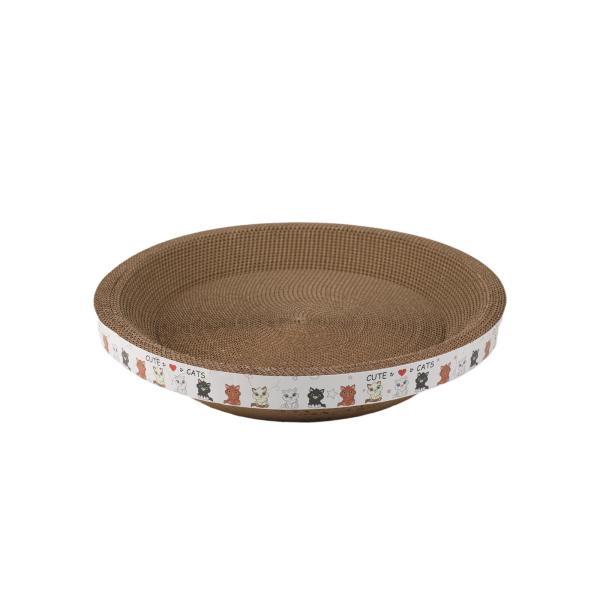 猫用爪とぎベッド 段ボール製 スクラッチパッド 家具保護 多機能 爪とぎボウル ラウンジ 休憩 運動用