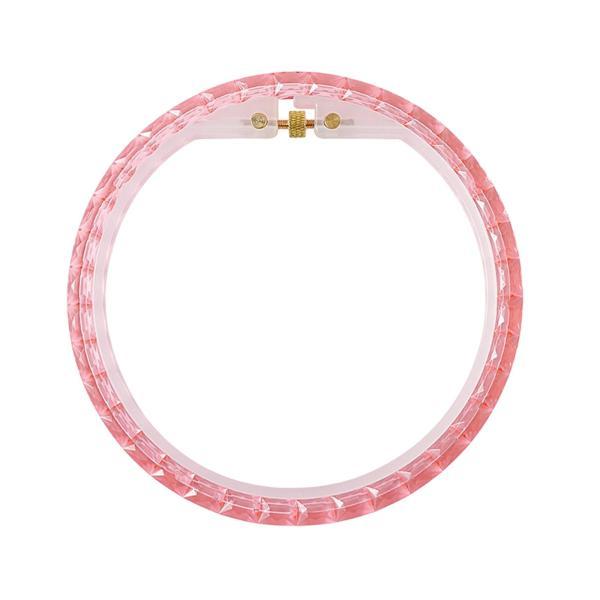 刺繍枠 クロスステッチリング DIYプロジェクトやアートクラフトに最適な 多用途 軽量 銅製ネジ式丸型クロスステッチ枠