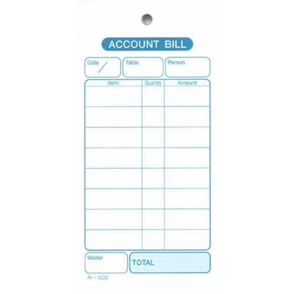 Acount Bill 200 -502 / ݂ v`[ P`[ 