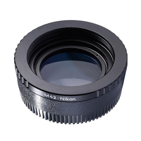 K&amp;F Concept レンズマウントアダプター KF-42F (M42マウントレンズ → ニコンFマウント変換）無限遠補正レンズ付き# 爆買  M42マウント レンズ ニコンFマウントオールドレンズ 無限遠補正 M42 Nikon...