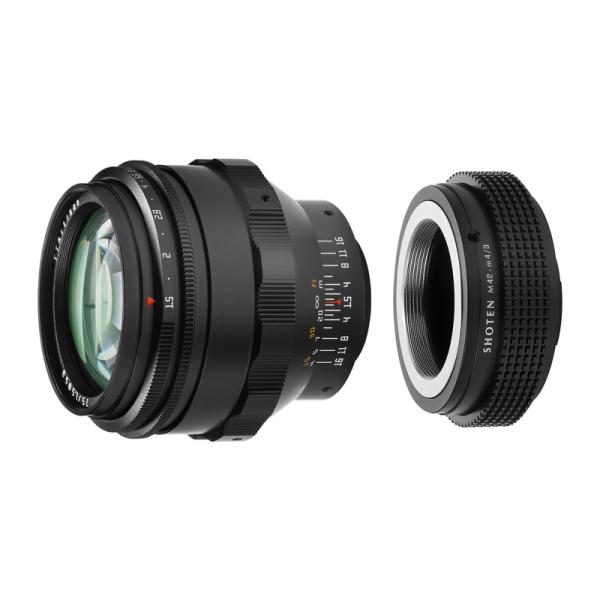 TTArtisan 75mm f/1.5 M42 ぐるぐるボケレンズ + マイクロフォー