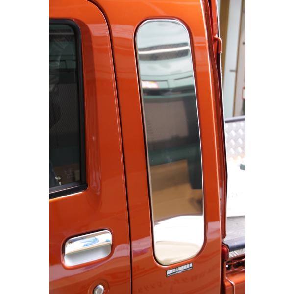 ハイゼットジャンボ クォーターガラス ステンレスアート G1 ウロコ