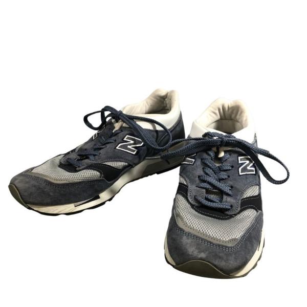 ニューバランス スニーカー M1500BN ローカット グレー×ネイビー メンズ サイズUS9 NEW BALANCE 約27.0cm【AFC5】