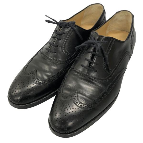 タニノクリスチー レースアップシューズ ウィングチップ ブラック