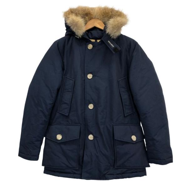 美品★WOOLRICH ウールリッチ リバーシブル ボアコート 現行タグ M 美品◇ウールリッチ アークティックパーカー メンズ ブルー系 XXS