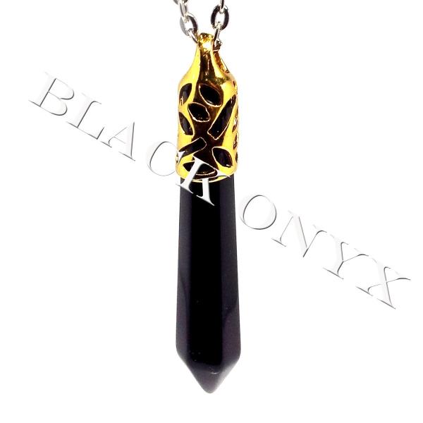 天然石 パワーストーン ペンダントトップ ポイント ロケット オニキス 弾丸 アクセサリー おしゃれ