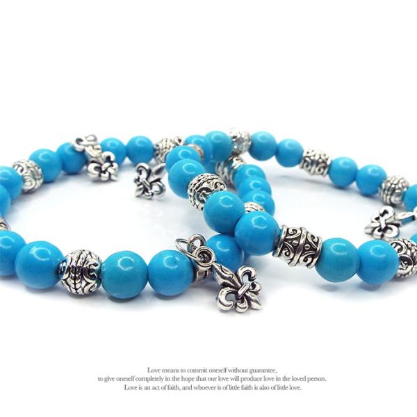 【2000円以上ご購入でネコポス送料・無料キャンペーン中】シンプルなデザインだからペアブレスレットとしておススメ☆2人で達成したい目標がある2人の夢があるそんな2人にオススメのパワーストーンペアブレスレット♪ペアブレスレットは記念日誕生日ク...