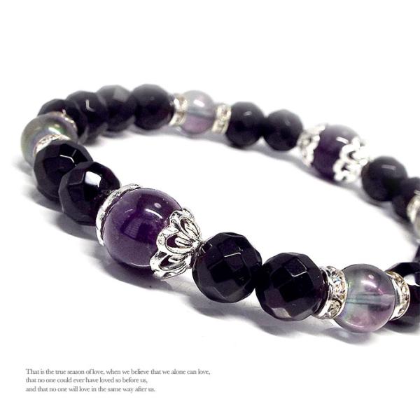 天然石 パワーストーン ブレスレット メンズ アクセサリー アメジスト