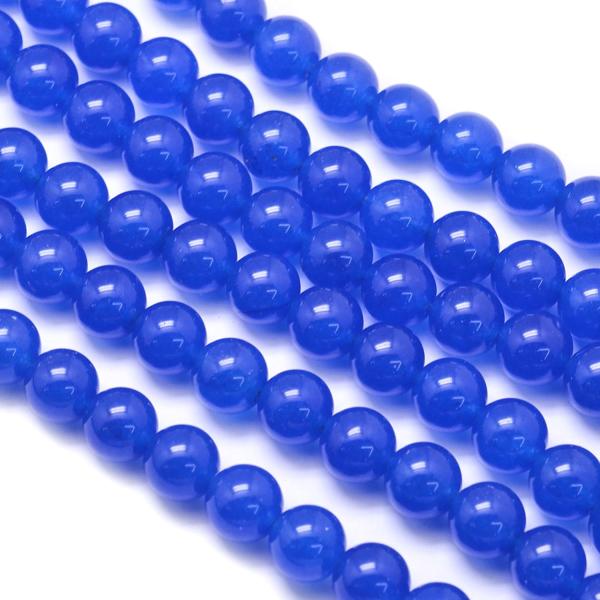 天然石 ビーズ ブルージェイド 連売り 約6mm パワーストーン ハンドメイド 一連 アクセサリー