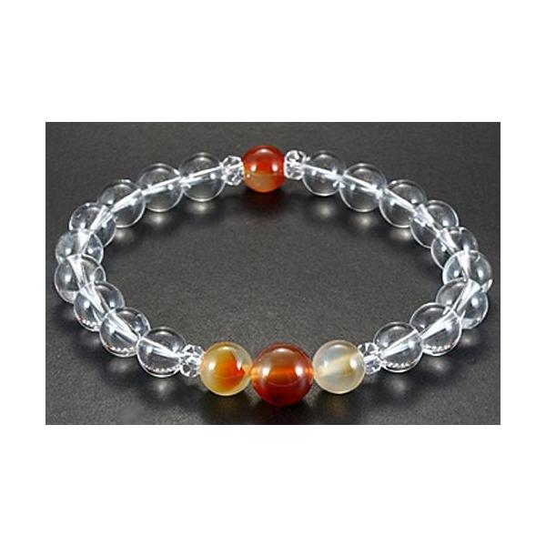 石流通センター 天然石 ブレスレット 誕生石 (水晶) 7月