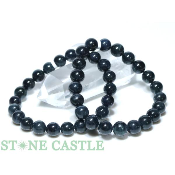 石流通センター 高品質 天然石 ブレスレット インディゴライト (ブルー