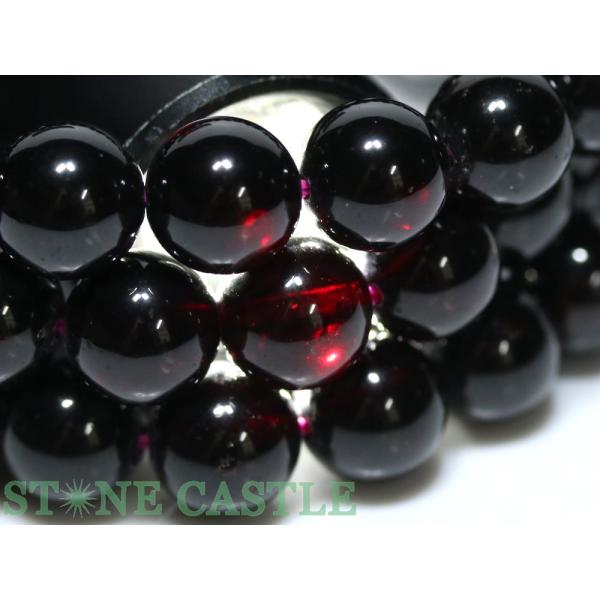 石流通センター 高品質 天然石 ブレスレット アルマンディンガーネット