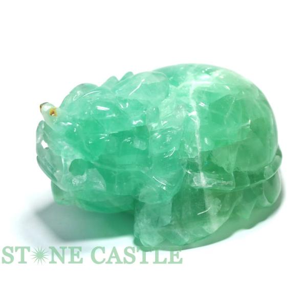 石流通センター 置物一点物 天然石 彫刻置物 龍亀(ろんぐい) フロー