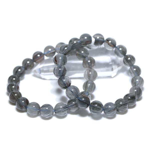 【超希少石/最強品質】大珠ブルールチルクォーツ＊約14mm＊　天然石ブレスレット 石流通センター 高品質 天然石 ブレスレット ブルールチルクォーツ (3A