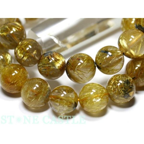 石流通センター 高品質 ブレスレット 太陽タイチンルチルクォーツ (5A