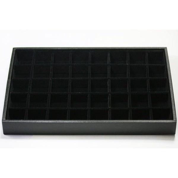 店舗備品 汎用升目箱 ベルベット黒28×19cm 5×8升 天然石 パワーストーン