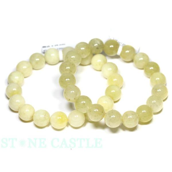 石流通センター 高品質 ブレスレット ミルキーダンビュライト (約12