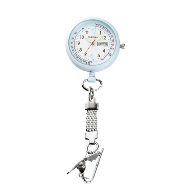 日付・曜日表示付きショートチェーンウォッチ