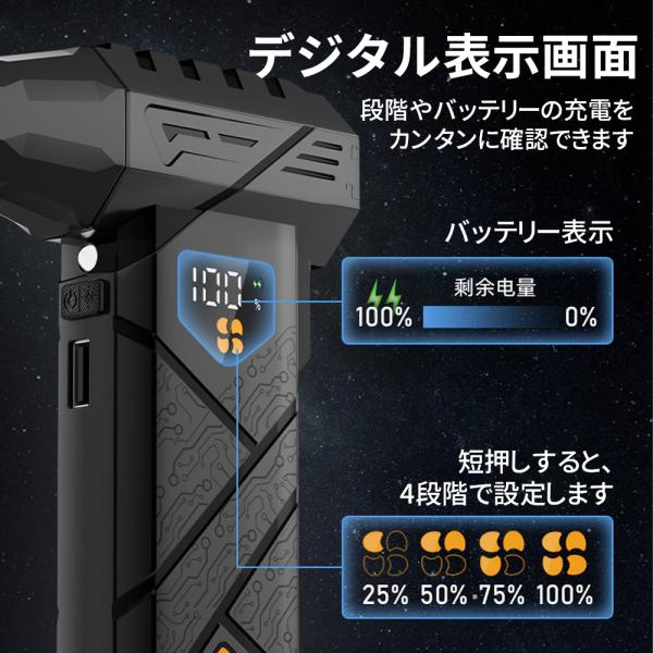 �G�A�_�X�^�[ �u�����[ 220000R/M 3-in-1 ���͋z���� �u���V���X���[�^�[ 100�i�K���i�K�ϑ� �f�W�^���\�� LED���C�g�t��  �y��280g ���͕���  ���m�Y���t�� ���i�摜4