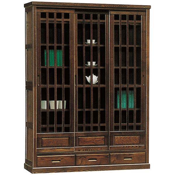 本棚 書棚 完成品 ガラス扉付き 和風モダン 幅132cm 大容量 開梱 本棚 書棚 完成品 ガラス扉付き 和風モダン 幅132cm 大容量 開梱