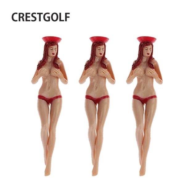 【おもしろゴルフティ】コンペ賞品 景品 セクシービキニレディー ティー プラスチック (3個入り)セクシーレディーの美脚がティーグラウンドにスッと入ります！セクシーレディーと一緒にゴルフを楽しもう！折れちゃっても悲しまないでっ！サイズ：W1...