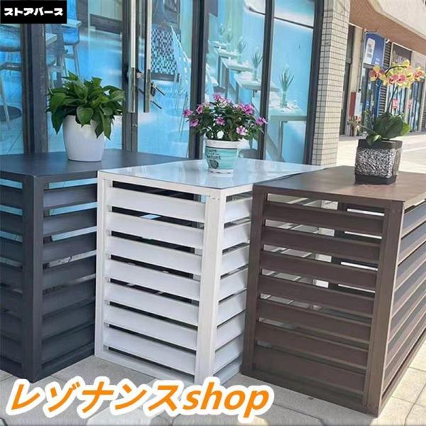 室外機カバー エアコン 室外機 カバー DIY 雪 収納 日よけ 室外機ラック ラック ルーバー 目隠し ベランダ 庭 節電 遮光 多肉棚 ガーデニング 組立簡単 おしゃれ