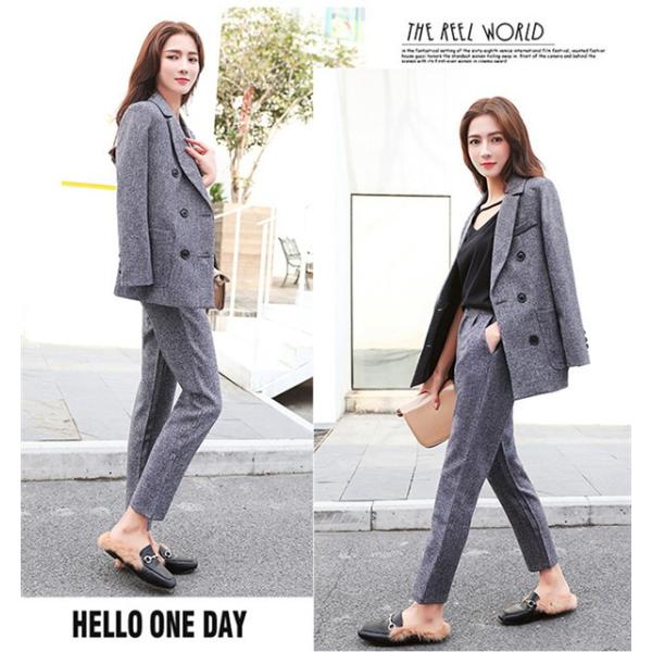 遠近法 レバー 遠足 グレー スーツ セットアップ レディース オリエント シットコム 電子レンジ