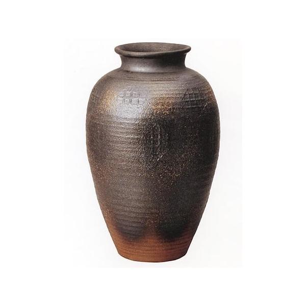 信楽焼陶器 花器 焼締壺型花瓶 15号 高さ47.0cm 7025-04 :a-B00CU6B87Q-20220403:cocoroストア 通販  